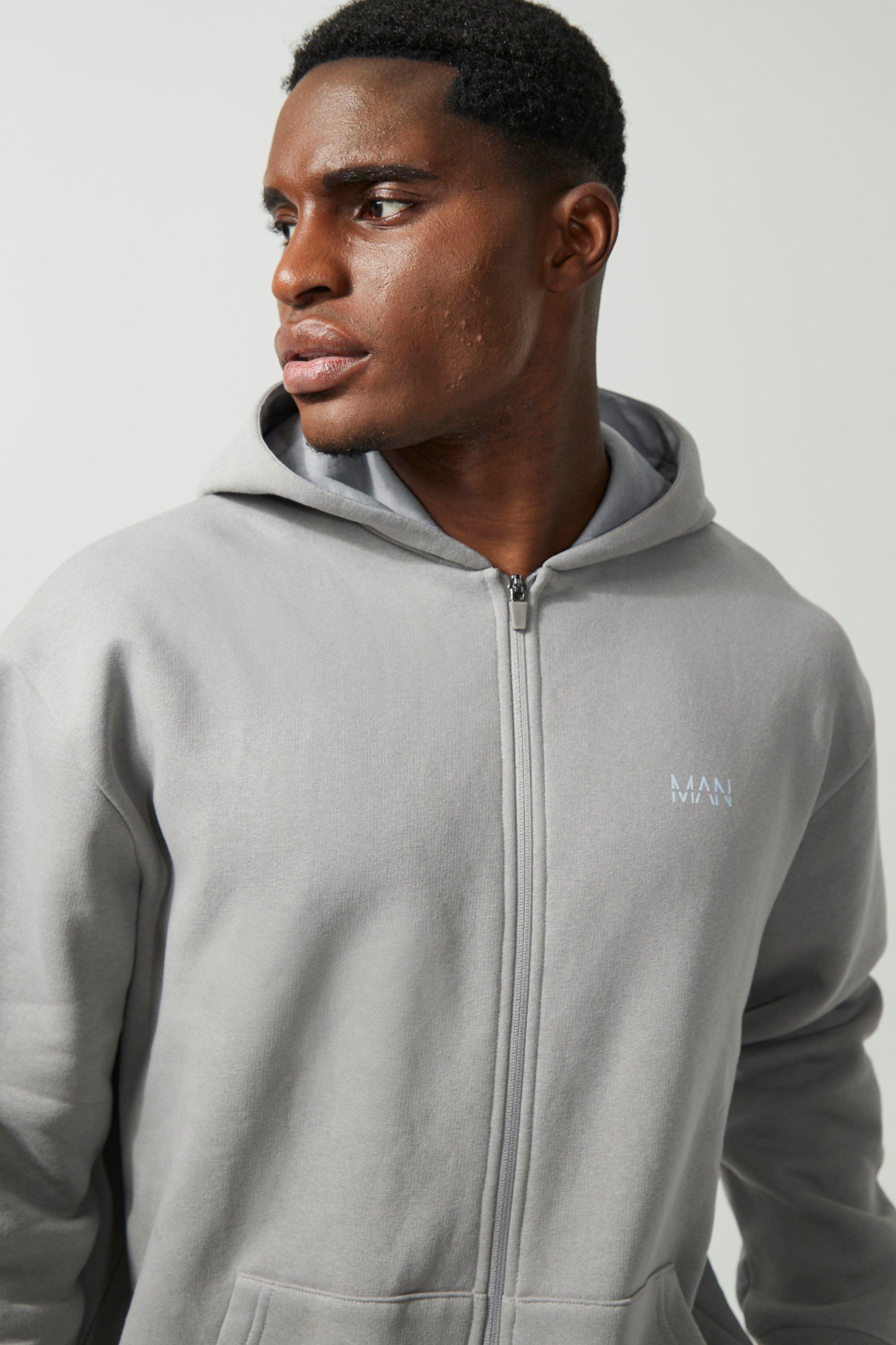 Man Active X Andrei Oversized Zip Hoodie boohoo DK